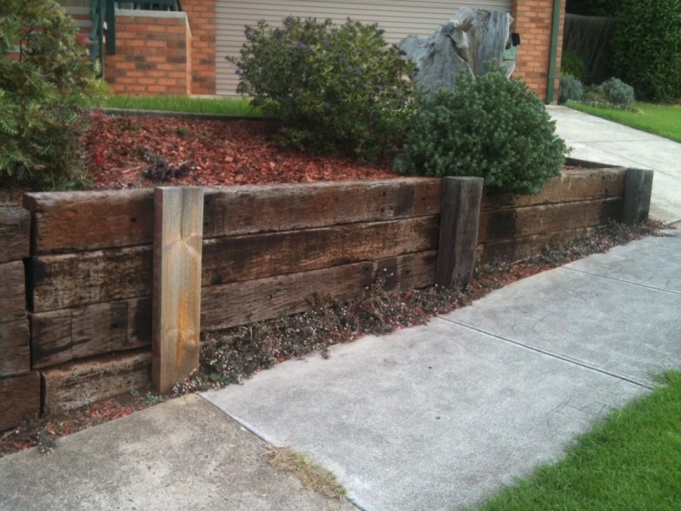 Jarrah Sleepers Perth Retaining Walls For Any Purpose Bears Fencing
