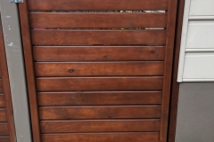 Stained pine gate